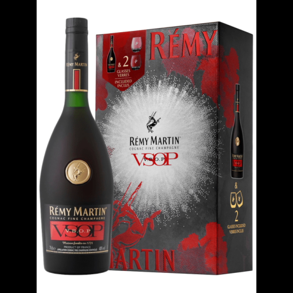 Remy Martin VSOP 0 7L 40% + 2 Pahare