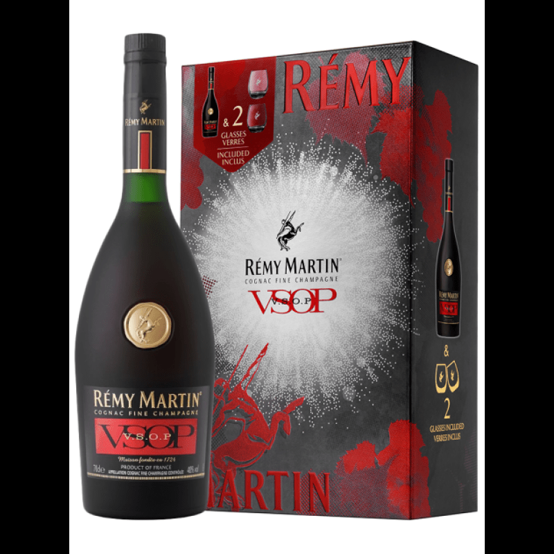Remy Martin VSOP 0 7L 40% + 2 Pahare