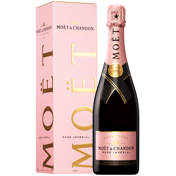 Moet Chandon Rose Imperial Cutie cadou 0.75L 12