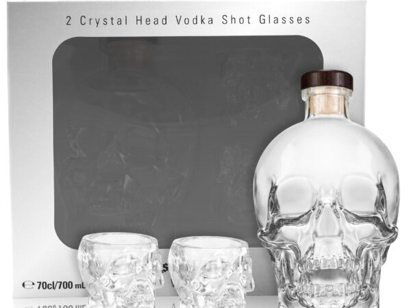 CRYSTAL HEAD+2SHOTGLASSES 40% 0 7L