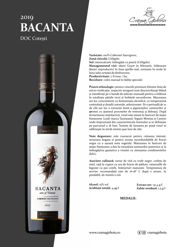 2019 BACANTA CABERNET SAUVIGNON FISA TEHNICA 001