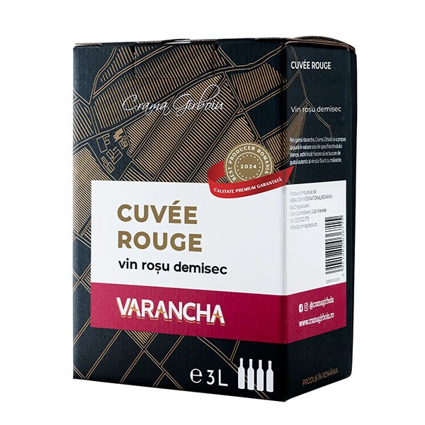 VARANCHA Bag in Box Rosu de Varancha demisec 3L