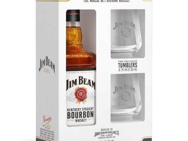 Jim Beam White + 2 pahare